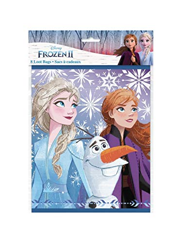 Unique Industries Unique Disney Frozen 2 Loot Bags - 8 Pcs, multi-colored, one size