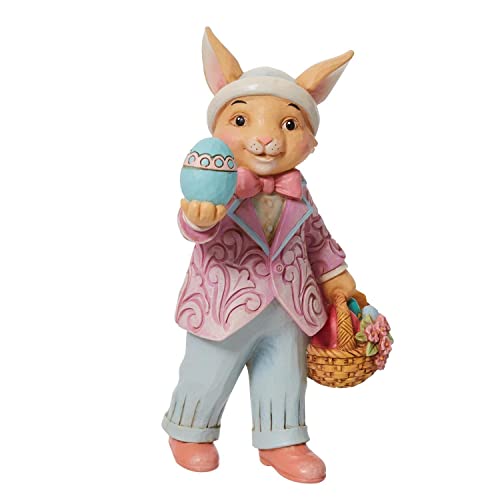 Enesco Jim Shore Pint Size Bunny with Egg, Figurine, 5.12in H