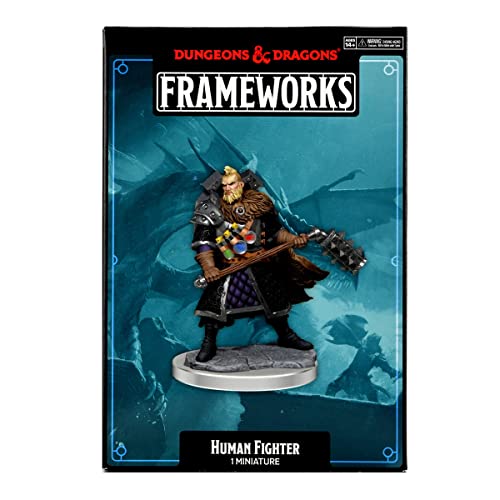 WizKids Store D&D Frameworks W1: Human Fighter Male Miniature