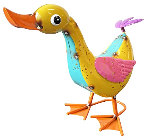 Continental Art Center CAC193054 Colorful Enamel Duck Statue