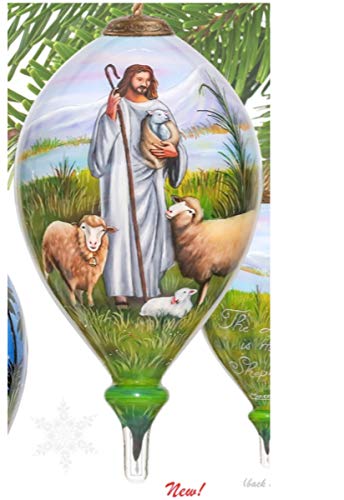 Inner Beauty Bent Brush Art Ornament-The Lord is My Shepherd (6" Finial)