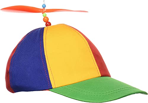 Forum Novelties unisex adult Classic Propeller Hat Costume Headwear, Multi, One Size US