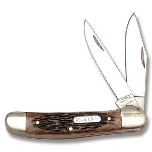 Blue Ridge Knives Rough Ryder Copperhead Amber Bone