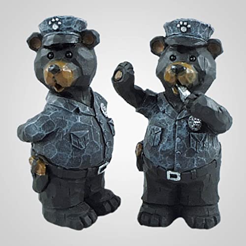 Lipco 19350 Police Bear Figurine, Set of 2