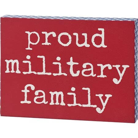 Block Sign Military Family Patriotic Sign for the home