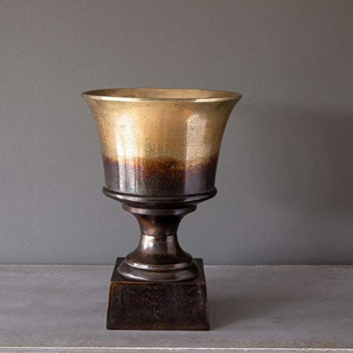 Park Hill Collection EAW00840 Footed Mantel Urn Planter, 12-inch High