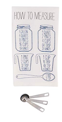 Mud Pie Measuring Spoon and Dish Towel Set