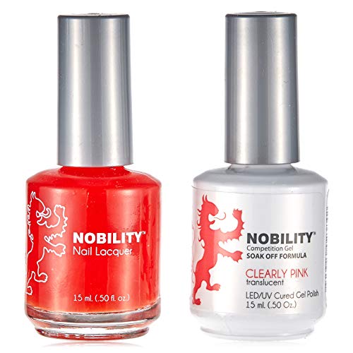 Lechat Nobility ‚Äì Gel Polish & Nail Lacquer Set - Collection 2-5oz (Clearly Pink NBCS066)