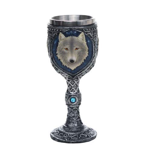 Pacific Trading Giftware Lone Wolf Celtic Magic 7oz Wine Chalice Goblet