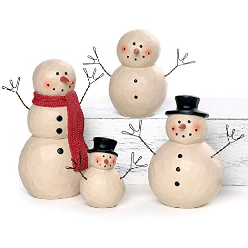 Blossom Bucket 218-13133 Snowmen Figurine, Set of 4