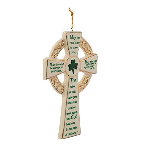 Kurt Adler 5.12-Inch Porcelain Irish Cross Ornament