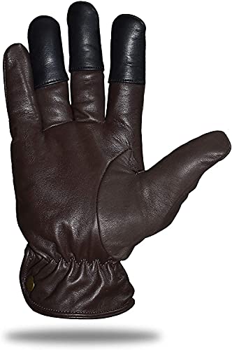 UNIVERSE ARCHERY Leather Archery Glove | Handmade Shooting Hunting Five Finger Gloves | Recurve Bow Archery Cow Hide Leather Gloves | Excellent Fitting