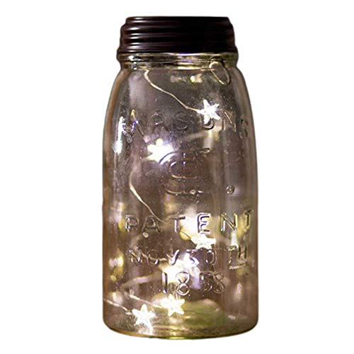 CTW Home Collction Angel Tears 46" Solar LED Star Light String LID for Regular Mason JAR