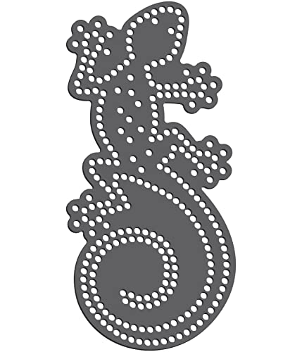 Rhinestone Genie Gecko 003 Magnetic Rhinestone Template, Black