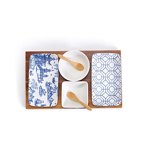 Two's Company 53600 Chinoiserie Tidbits and Tapas Serving, Set of 7