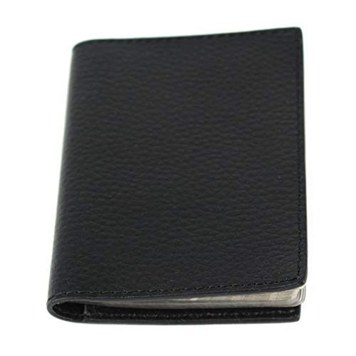 Rediform Laurige 12-Card Holder, 4.125 x 3.125 x 0.375 inches, Black (G756.01)