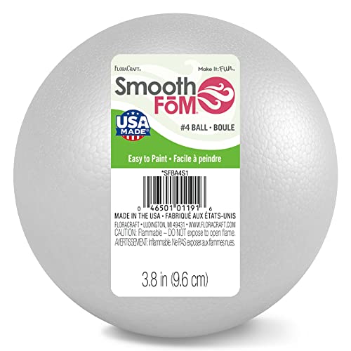 FloraCraft SmoothFoam Ball 3.9 Inch White