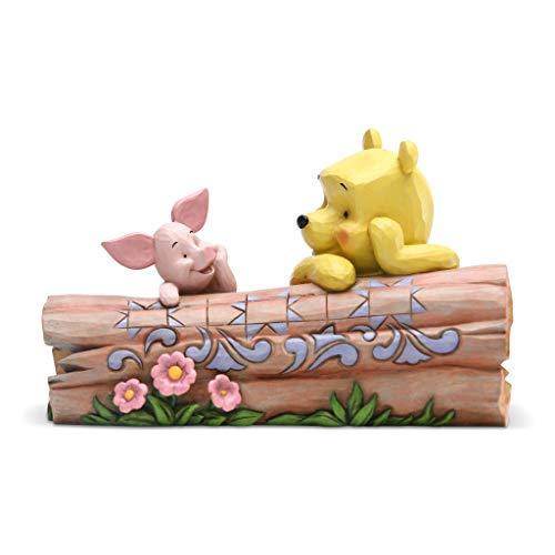 Enesco Disney Traditions by Jim Shore Pooh and Piglet by Log Figurine