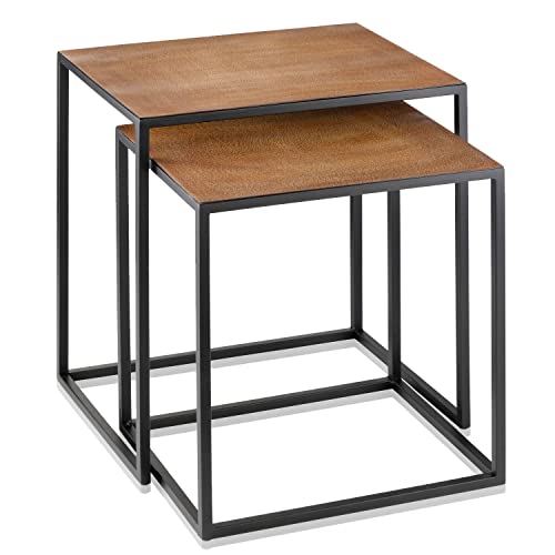 Modern Day Accents Leon Faux Lion Skin End Tables - Set of 2