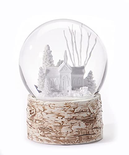 Giftcraft 665557 Christmas Glass Snow Globe, 5.13-inch Height