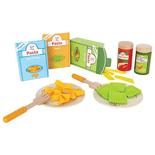 Hape Pasta Wooden Play Kitchen Food Set with Accessories