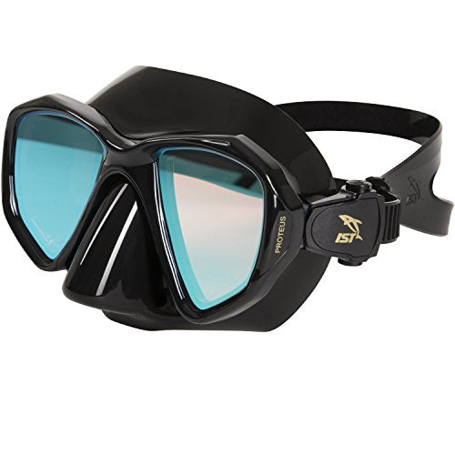 IST MP201-BSM Proteus Twin Lens Tinted Lens Scuba and Spearfishing Mask