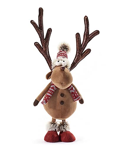 Giftcraft 667705 Christmas Standing Reindeer D√Å√º√°cor, 17.72 inch, Polyester