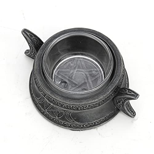 Unicorn Studio Veronese Design 1 3/8" Tall Triple Goddess Tealight Candle Holder Resin Sculpture Handmade Wiccan Decor Figurine Collectible