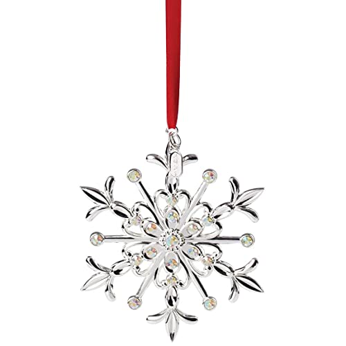 Lenox 2021 Snow Majesty Ornament, 0.35, Metallic