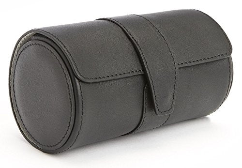 Royce Leather Executive Travel Watch Roll in Smooth Genuine Leather with Suede Interior, Fits 2 Watches