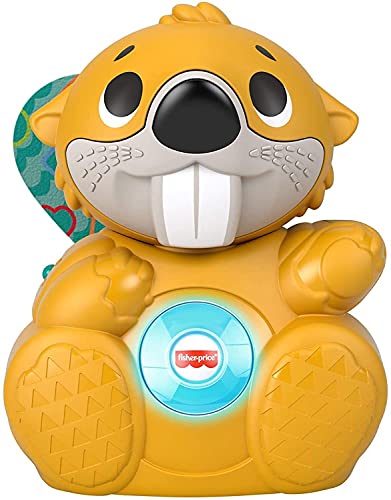 Fisher-Price Linkimals Boppin Beaver, Light-up Musical Activity Toy for Baby