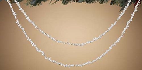 Gerson White Popcorn Christmas Garland String 9 Feet Holiday Decoration 108 Inches New