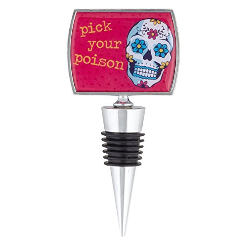 Karma Wit Gifts Wine Stopper, Skull