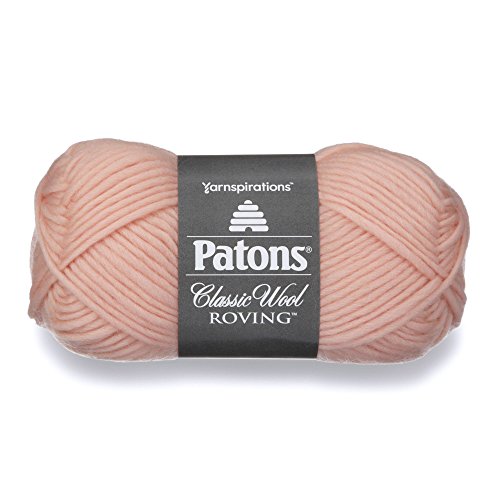 Spinrite Yarns (CA) Patons Classic Wool Roving Yarn, 3.5 oz, Pale Blush, 1 Ball