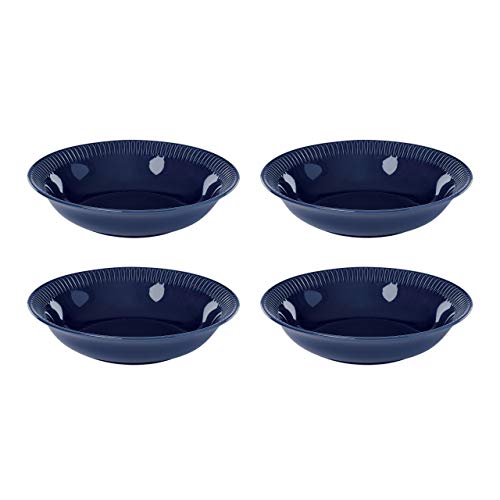 Lenox Navy Profile Stoneware 4-Piece Pasta Bowl Set, 4.95 LB