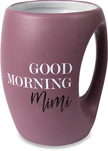 Pavilion Gift Company 10526 Good Morning Mimi - Purple Huggable Hand Warming 16 oz Coffee Cup Mug, 16oz, Pink