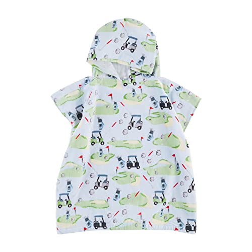 Mud Pie Toddler Golf Poncho Cover Up, 2T-5T, Cotton