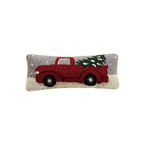 Peking Handicraft 31TG498C05OB Christmas Truck Hook Pillow, 12-inch Length