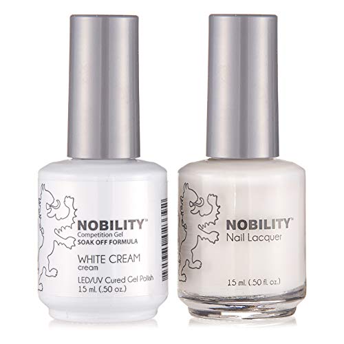 Lechat Nobility ‚Äì Gel Polish & Nail Lacquer Set - Collection 1-0.5oz (White Cream NBCS021)