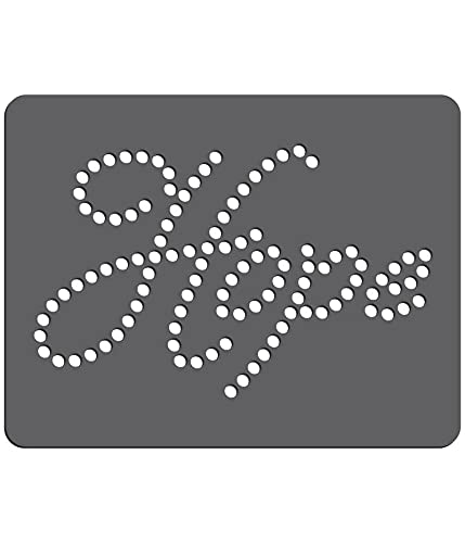 Rhinestone Genie Expression-Hope 5" Magnetic Rhinestone Template, Black