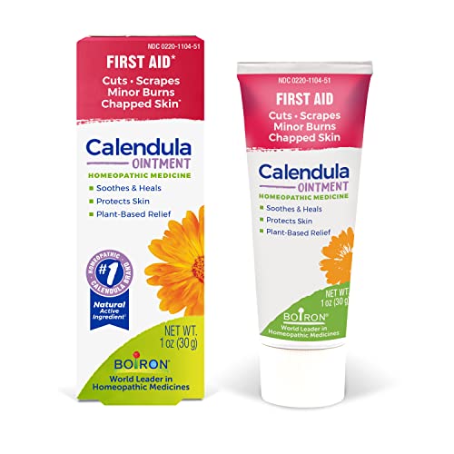 Boiron Calendula Ointment 1 Oz Homeopathic First Aid Ointment for Cuts, Scrapes, Minor Burns, and Chapped Skin