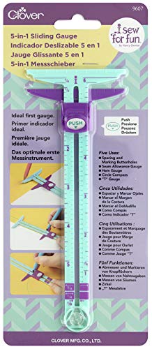 CLOVER Sew for Fun 5-in-1 Sliding Gauge 5-in-1