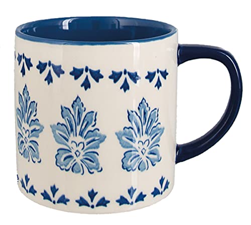 Lang Leaf Motif 14 OZ Decorative (D2) Mug, Large, Multi