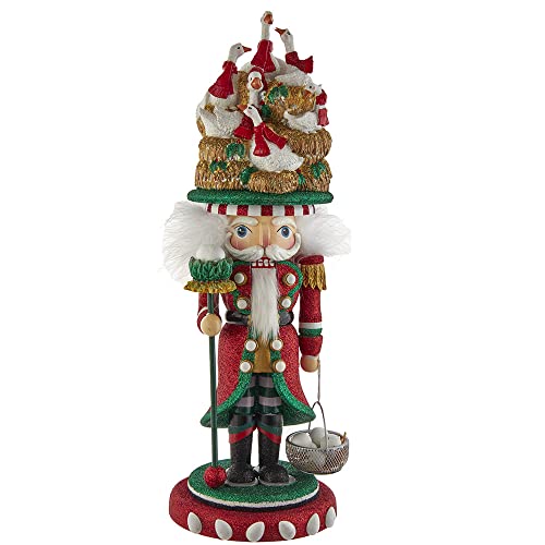 Kurt Adler Hollywood Nutcrackers Hollywood 12 Days of Christmas Nutcracker, 18-Inch, Multicolored