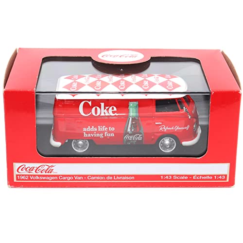 Motor City Classics 1:43 Scale 1962 VW Cargo Van Red/White