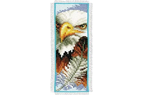 Vervaco PN-0144708 | Eagle Bookmark Counted Cross Stitch Kit | 6 x 20cm