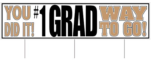 Beistle Plastic Graduation Jumbo Yard Sign - 1 Pc