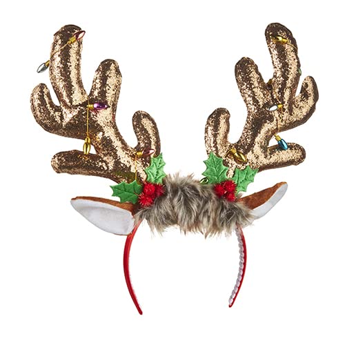 RAZ Imports 2022 Merrymint 15" Reindeer Antler Headband