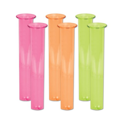 Beistle Neon Test Tube Shot Glasses (asstd colors) (6/Pkg)