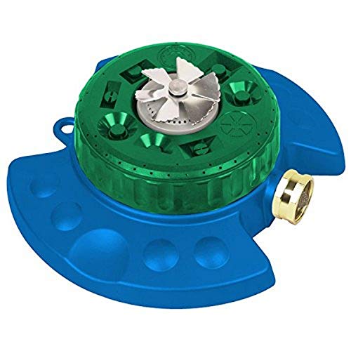 BFG supply Gardener Select (W8116-12UPA Turret Lawn Sprinkler - Wide Coverage 9 Pattern Turret Sprinkler for Your Lawn, Yard, or Garden